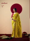 Light Yellow Colour Devika Silk By Kimora Pure Viscose Dola Silk Saree Sa-427